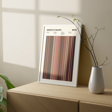 Wreck It Ralph Movie Barcode Print, Wreck It Ralph Print, Wreck It Ralph Poster, Wreck It Ralph Wall Art, Wreck It Ralph Art, Movie Buffs 1617492624