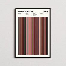 Wreck It Ralph Movie Barcode Print, Wreck It Ralph Print, Wreck It Ralph Poster, Wreck It Ralph Wall Art, Wreck It Ralph Art, Movie Buffs 1617492624