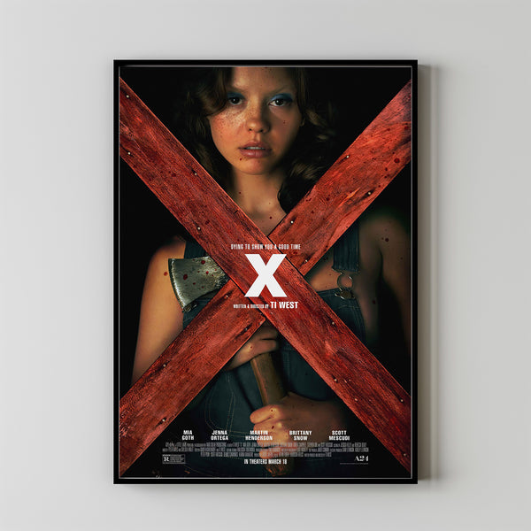 X Movie Poster 2023 FilmRoom Decor Wall ArtPoster GiftCanvas prints 2
