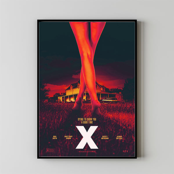 X Movie Poster 2023 FilmRoom Decor Wall ArtPoster GiftCanvas prints 3
