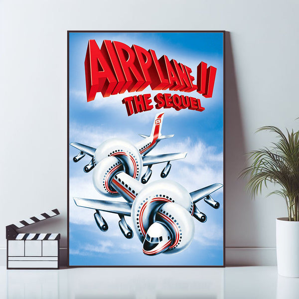 Y a-t-il enfin un pilote dans l'avion Movie Poster, Art Poster, Home Decor, Canvas Material Gift, High Quality Reproduction, Keepsake 1630709319
