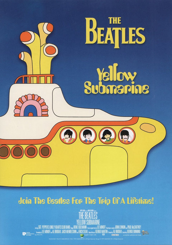 Yellow Submarine The Beetles Movie Film Print Wall art Poster 1562495508