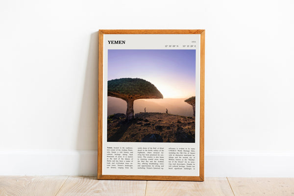 Yemen Wall Art Middle East  Poster Yemen Sana Black White Poster  Poster Art Gift 1702054847