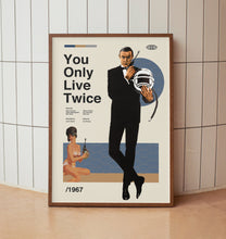 You Only Live Twice James Bond Wall Art Print - Retro Movie Poster - Midcentury Art 1418045387