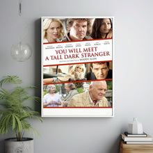 You Will Meet a Tall Dark Stranger (2010) Poster, Minimalist Movie Poster, Film Poster