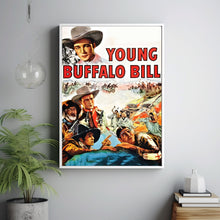 Young Buffalo Bill (1940) Poster, Minimalist Movie Poster, Film Poster