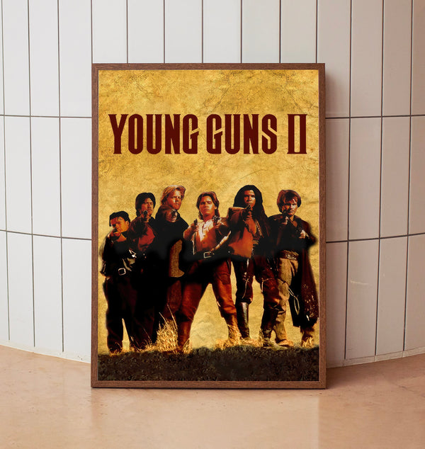Young Guns II (1990) Poster, Minimalist Movie Poster, Film Poster_DS09