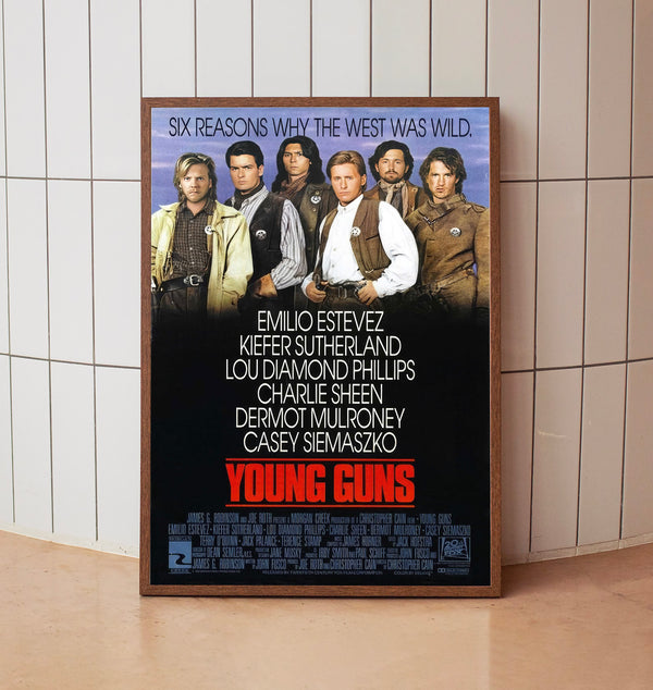 Young Guns (1988) Poster, Minimalist Movie Poster, Film Poster_DS11