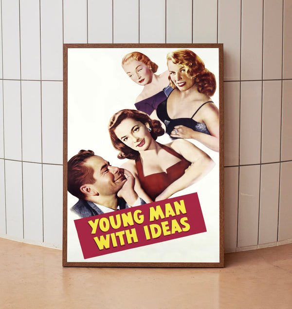 Young Man with Ideas (1952) Poster, Minimalist Movie Poster, Film Poster