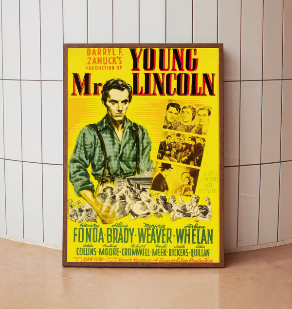 Young Mr. Lincoln (1939) Poster, Minimalist Movie Poster, Film Poster_DS12