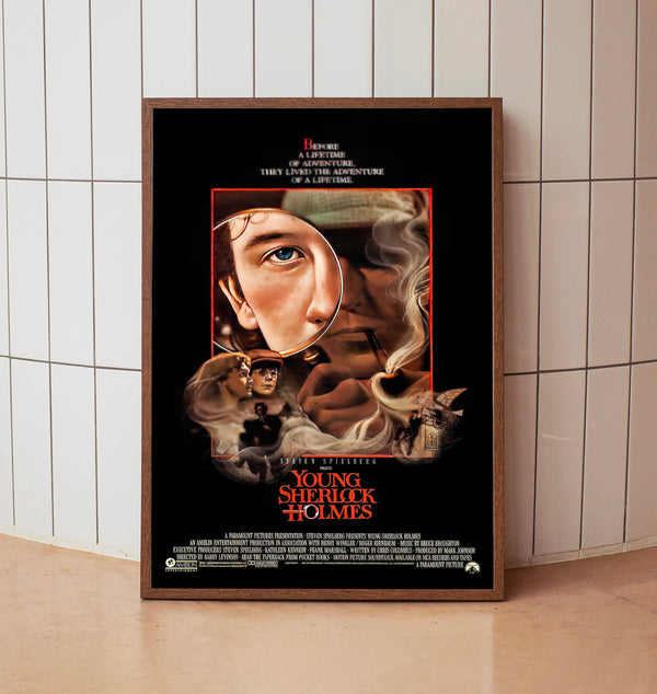 Young Sherlock Holmes (1985) Poster, Minimalist Movie Poster, Film Poster_DS08