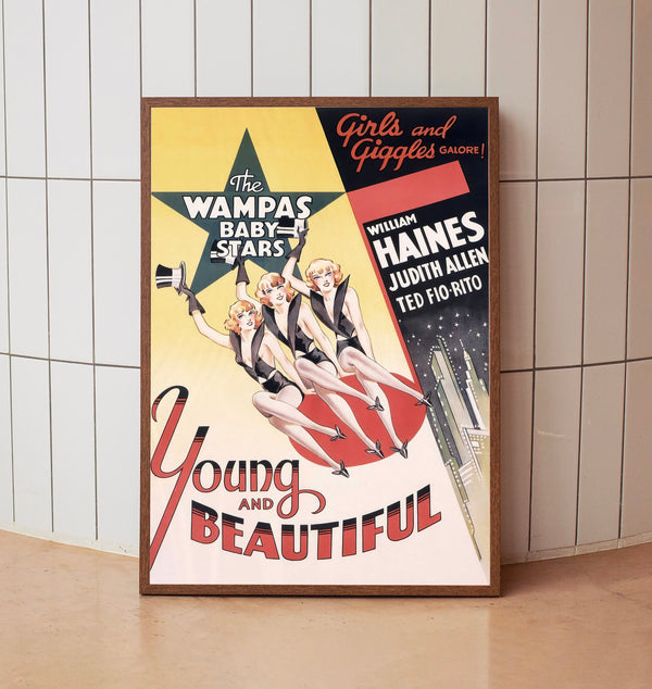 Young and Beautiful (1934) Poster, Minimalist Movie Poster, Film Poster