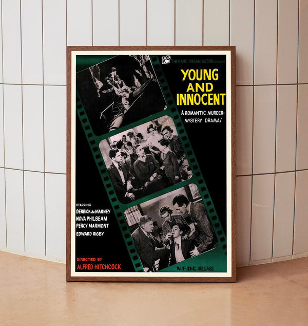 Young and Innocent (1937) Poster, Minimalist Movie Poster, Film Poster_DS04
