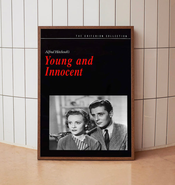 Young and Innocent (1937) Poster, Minimalist Movie Poster, Film Poster_DS05