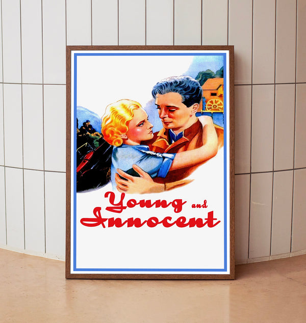 Young and Innocent (1937) Poster, Minimalist Movie Poster, Film Poster_DS07