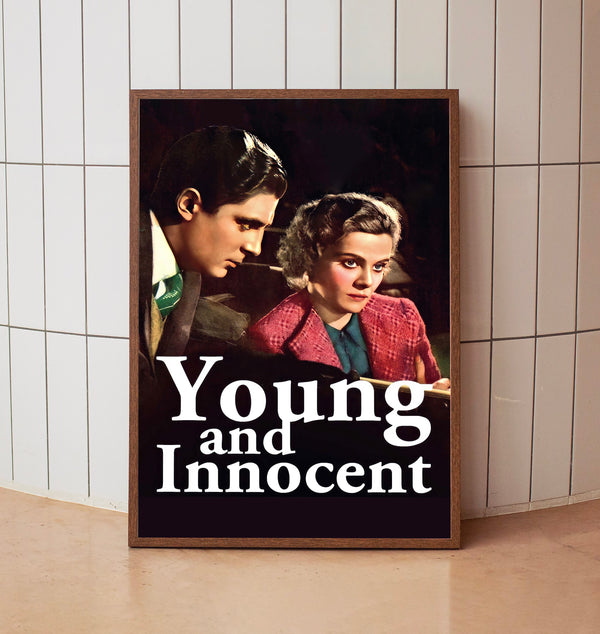 Young and Innocent (1937) Poster, Minimalist Movie Poster, Film Poster_DS10