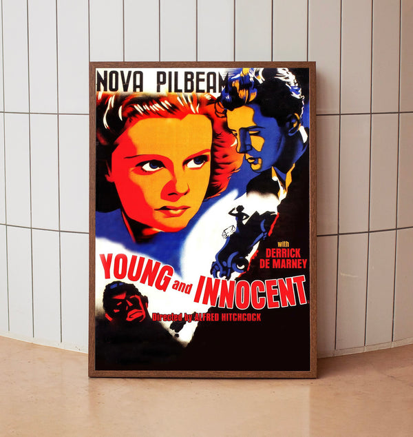 Young and Innocent (1937) Poster, Minimalist Movie Poster, Film Poster_DS12