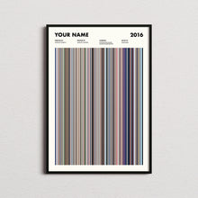 Your Name Movie Barcode Print, Your Name Movie Print, Your Name Movie Poster, Your Name Movie Wall Art 1685873783