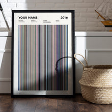 Your Name Movie Barcode Print, Your Name Movie Print, Your Name Movie Poster, Your Name Movie Wall Art 1685873783