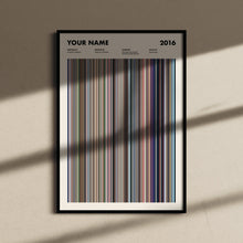 Your Name Movie Barcode Print, Your Name Movie Print, Your Name Movie Poster, Your Name Movie Wall Art 1685873783
