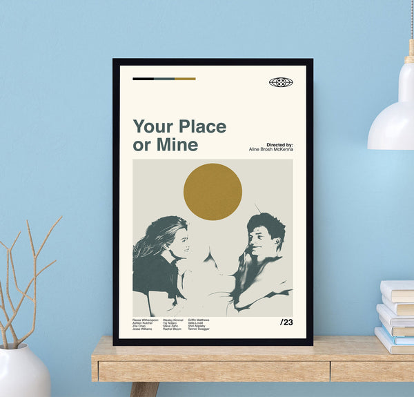 Your Place or Mine Poster, Your Place or Mine, Aline Brosh McKenna, Movie Poster, Retro Poster, Minimalist Art, Vintage Poster, Wall Decor 1701456368
