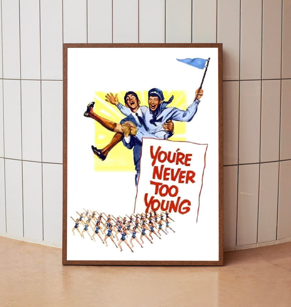 You're Never Too Young (1955) Poster, Minimalist Movie Poster, Film Poster_DS04