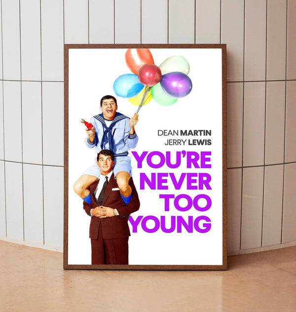 You're Never Too Young (1955) Poster, Minimalist Movie Poster, Film Poster_DS06