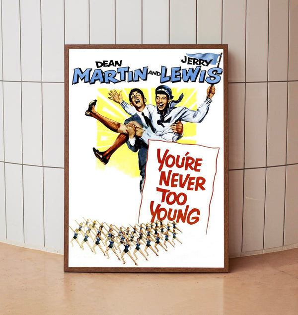 You're Never Too Young (1955) Poster, Minimalist Movie Poster, Film Poster_DS07