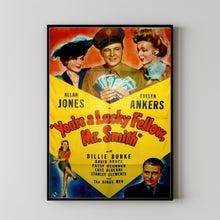You're a Lucky Fellow, Mr. Smith (1943) Poster, Minimalist Movie Poster, Film Poster