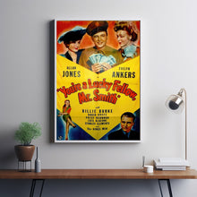 You're a Lucky Fellow, Mr. Smith (1943) Poster, Minimalist Movie Poster, Film Poster