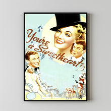 You're a Sweetheart (1937) Poster, Minimalist Movie Poster, Film Poster