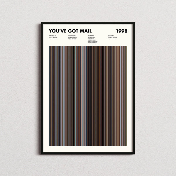 Youve Got Mail Movie Barcode Print, Youve Got Mail Print, Youve Got Mail Poster, Youve Got Mail Wall Art, Youve Got Mail Art Print 1667595797