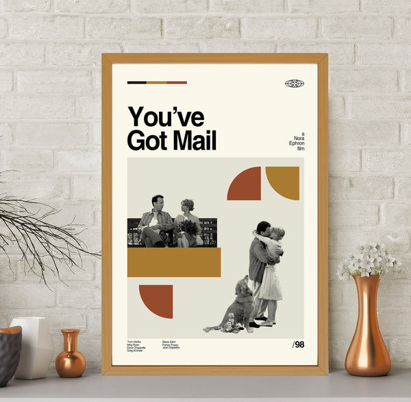 You've Got Mail Poster, You've Got Mail Print, Vintage Poster, Modern Art, Midcentury Poster, High Quality, Room Decor, Gifts for him