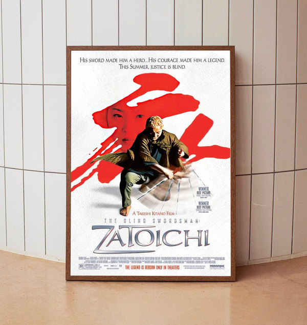 Zatoichi (2003) Poster, Minimalist Movie Poster, Film Poster