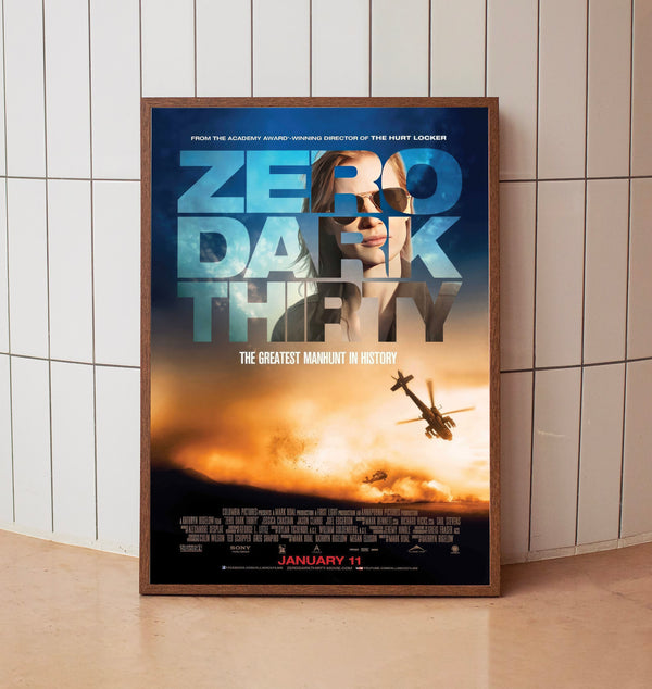 Zero Dark Thirty (2012) Poster, Minimalist Movie Poster, Film Poster