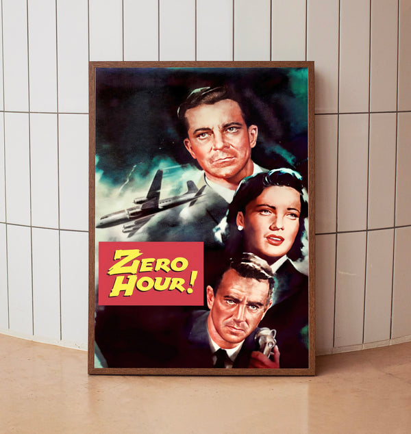 Zero Hour! (1957) Poster, Minimalist Movie Poster, Film Poster
