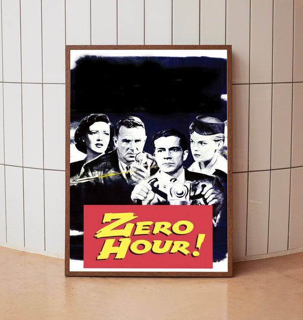 Zero Hour! (1957) Poster, Minimalist Movie Poster, Film Poster_DS02