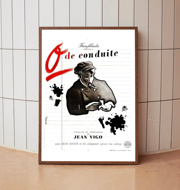 Zero for Conduct (1933) Poster, Minimalist Movie Poster, Film Poster