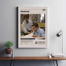Zodiac Poster, David Fincher, Minimalist Movie Poster, A3 poster, Home decor