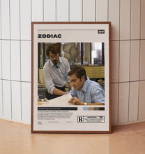 Zodiac Poster, David Fincher, Minimalist Movie Poster, A3 poster, Home decor