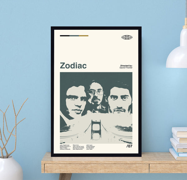 Zodiac Poster, Zodiac Movie, David Fincher, Retro Movie Poster, Movie Poster, Retro Poster, Minimalist Art, Vintage Poster, Wall Decor 1715640759