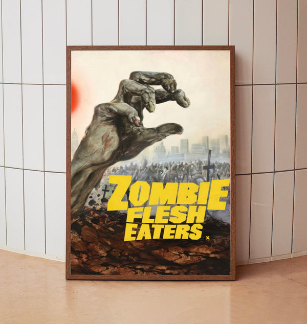 Zombie Flesh Eaters 1979 Movie  Poster, Room Decor, Home Decor 16