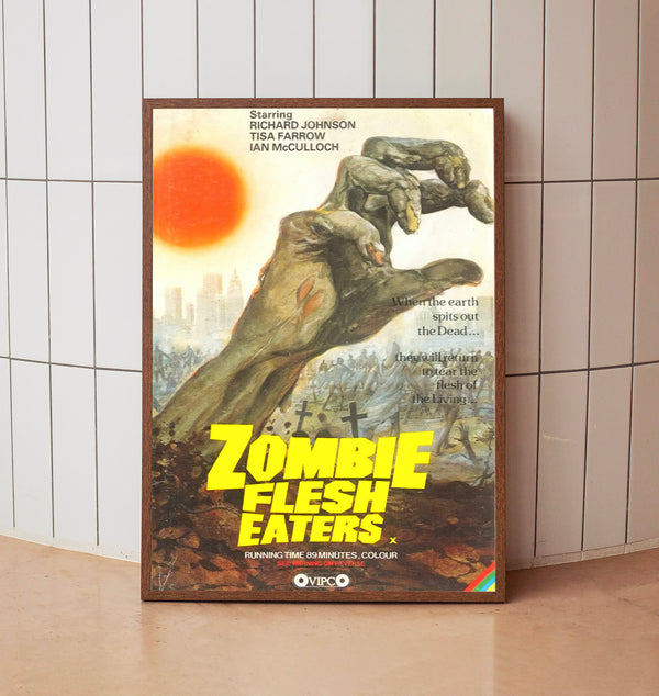 Zombie Flesh Eaters 1979 Movie  Poster, Room Decor, Home Decor 4