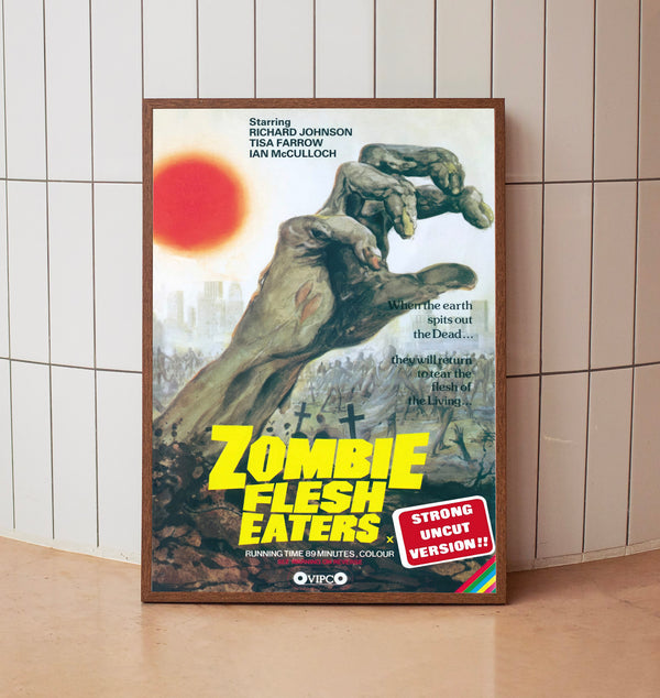 Zombie Flesh Eaters 1979 Movie  Poster, Room Decor, Home Decor 8
