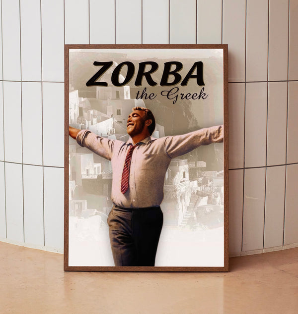 Zorba the Greek (1964) Poster, Minimalist Movie Poster, Film Poster_DS05