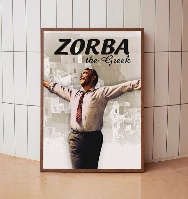 Zorba the Greek (1964) Poster, Minimalist Movie Poster, Film Poster_DS08