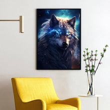 Mystical Wolf Art Poster - Enchanting Spiritual Wolf Wall Decor, Fantasy Home Decor, Majestic Animal Artwork, Ethereal Wolf Print