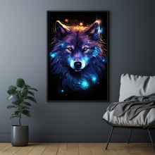 Mystical Wolf Art Poster - Enchanting Spiritual Wolf Wall Decor, Fantasy Home Decor