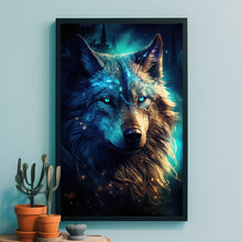 Mystical Wolf Art Poster - Enchanting Spiritual Wolf Wall Decor, Fantasy Home Decor