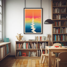 Quiet and Simple Minimalist Washed Out Poster - Serene and Understated Wall Art